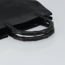 GUCCI Bamboo Hand Bag Leather Black 002 1061 Auth 166673-7