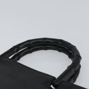 GUCCI Bamboo Hand Bag Leather Black 002 1061 Auth 166673-8