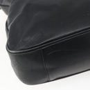 GUCCI Bamboo Hand Bag Leather 2way Black Gold 001 3444 1577 Auth 166674-18