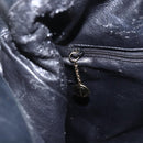 GUCCI Bamboo Hand Bag Leather 2way Black Gold 001 3444 1577 Auth 166674-20