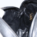 Salvatore Ferragamo Shoulder Bag Canvas Black Gold Auth 166679-19