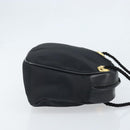 Salvatore Ferragamo Shoulder Bag Canvas Black Gold Auth 166679-3