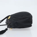 Salvatore Ferragamo Shoulder Bag Canvas Black Gold Auth 166679-4