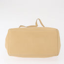 Salvatore Ferragamo Hand Bag Leather 2way Beige Gold Auth 166680-6