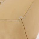 Salvatore Ferragamo Hand Bag Leather 2way Beige Gold Auth 166680-15