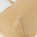 Salvatore Ferragamo Hand Bag Leather 2way Beige Gold Auth 166680-17