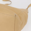 Salvatore Ferragamo Hand Bag Leather 2way Beige Gold Auth 166680-9