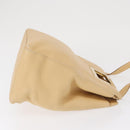 Salvatore Ferragamo Hand Bag Leather 2way Beige Gold Auth 166680-4