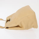 Salvatore Ferragamo Hand Bag Leather 2way Beige Gold Auth 166680-5