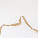 Salvatore Ferragamo Hand Bag Leather 2way Beige Gold Auth 166680-14