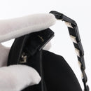 Salvatore Ferragamo Vala Shoulder Bag Nylon Black Auth 166682-15