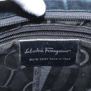 Salvatore Ferragamo Vala Shoulder Bag Nylon Black Auth 166682-12