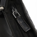 PRADA Shoulder Bag Nylon Black Silver Auth 166684-10