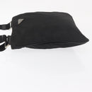 PRADA Shoulder Bag Nylon Black Silver Auth 166684-4