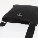 PRADA Shoulder Bag Nylon Black Silver Auth 166684-6