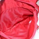 PRADA Shoulder Bag Nylon Red Silver Auth 166685-24