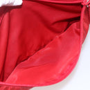 PRADA Shoulder Bag Nylon Red Silver Auth 166685-25