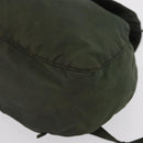 PRADA Backpack Nylon Khaki Silver Auth 166688-17