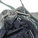 PRADA Backpack Nylon Khaki Silver Auth 166688-24
