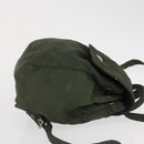PRADA Backpack Nylon Khaki Silver Auth 166688-3