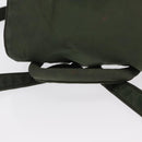 PRADA Backpack Nylon Khaki Silver Auth 166688-7
