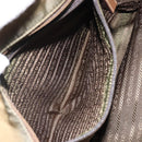 PRADA Tote Bag Nylon Khaki Silver Auth 166690-23