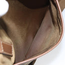 PRADA Tote Bag Nylon Khaki Silver Auth 166690-11