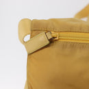 PRADA Shoulder Bag Nylon Yellow Silver Auth 166691-18
