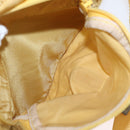 PRADA Shoulder Bag Nylon Yellow Silver Auth 166691-24