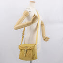 PRADA Shoulder Bag Nylon Yellow Silver Auth 166691-25