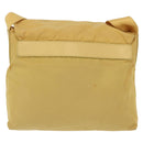 PRADA Shoulder Bag Nylon Yellow Silver Auth 166691-2