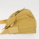 PRADA Shoulder Bag Nylon Yellow Silver Auth 166691-4