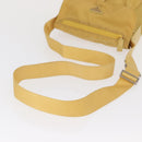 PRADA Shoulder Bag Nylon Yellow Silver Auth 166691-6