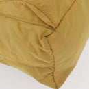 PRADA Shoulder Bag Nylon Yellow Silver Auth 166691-8