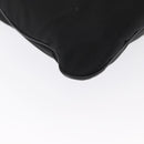 PRADA Shoulder Bag Nylon Black Silver Auth 166693-8