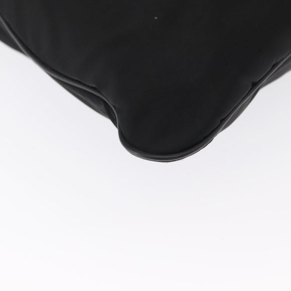 PRADA Shoulder Bag Nylon Black Silver Auth 166693