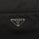 PRADA Shoulder Bag Nylon Black Silver Auth 166693-18