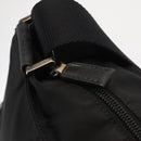PRADA Shoulder Bag Nylon Black Silver Auth 166693-10
