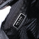 PRADA Shoulder Bag Nylon Black Silver Auth 166693-19