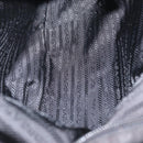 PRADA Shoulder Bag Nylon Black Silver Auth 166693-11
