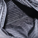 PRADA Shoulder Bag Nylon Black Silver Auth 166693-23