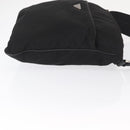 PRADA Shoulder Bag Nylon Black Silver Auth 166693-3