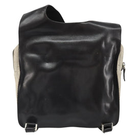 PRADA Sports Backpack Canvas Beige Silver Auth 166696 - 0