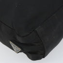 PRADA Tragetasche Nylon Schwarz Silber Original 166698-15