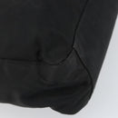 PRADA Tote Bag Nylon Black Silver Auth 166698-17