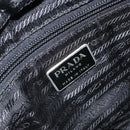 PRADA Tragetasche Nylon Schwarz Silber Original 166698-20