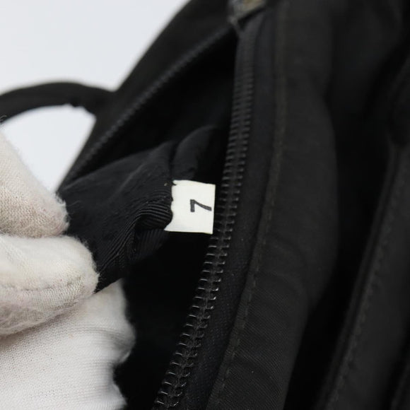 PRADA Tragetasche Nylon Schwarz Silber Original 166698