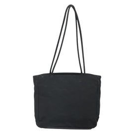 PRADA Tote Bag Nylon Black Silver Auth 166698 - 0