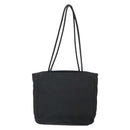 PRADA Tote Bag Nylon Black Silver Auth 166698-2