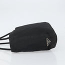 PRADA Tote Bag Nylon Black Silver Auth 166698-4